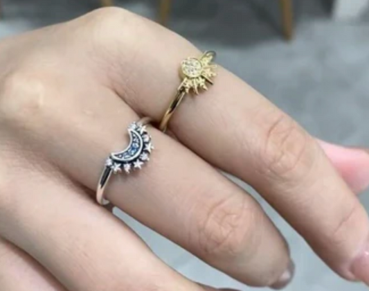 Anillo Sol y Luna – Equilibrio, Unión y Significado