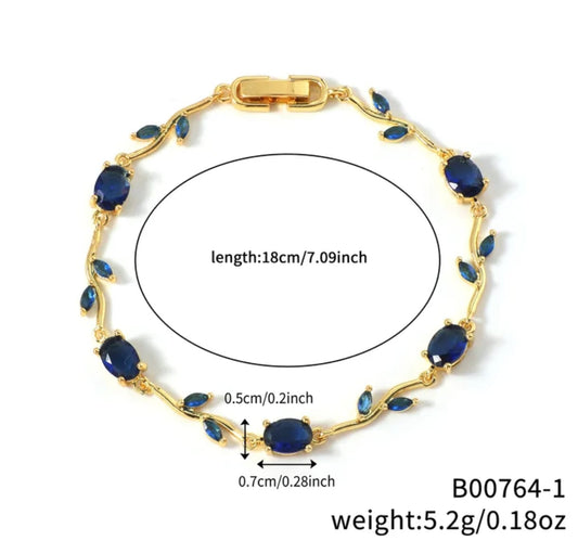 Brazalete de Tulipanes – Bañado en Oro 18K 🌷