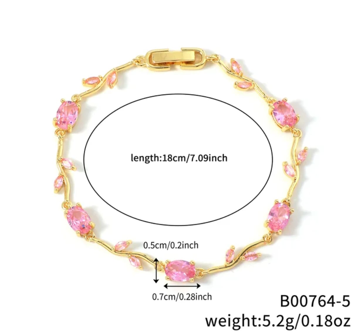 Brazalete de Tulipanes – Bañado en Oro 18K 🌷